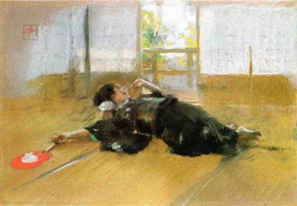 Repose b by Robert Frederick Blum, hand-painted oil painting reproduction