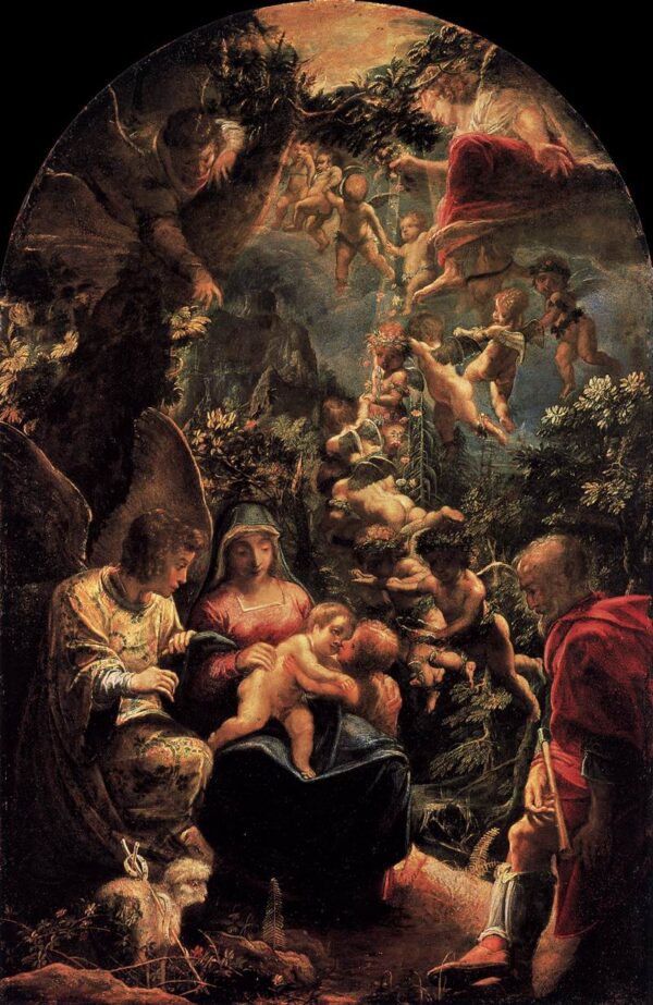 Rest on Flight into Egypt by Adam Elsheimer, hand-painted oil painting reproduction