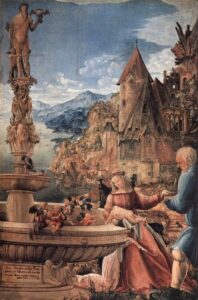 Rest on the Flight into Egypt by Albrecht Altdorfer, hand-painted oil painting reproduction