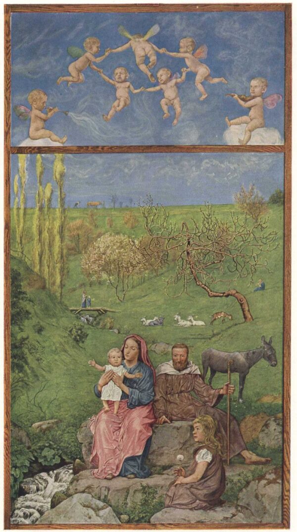 Rest on the Flight into Egypt by Hans Thoma, hand-painted oil painting reproduction