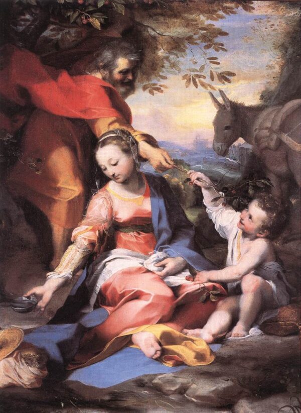 Rest on the Flight to Egypt by Federico Fiori Barocci, hand-painted oil painting reproduction