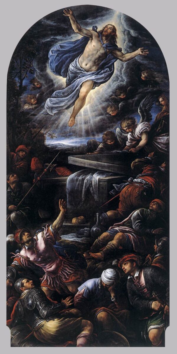 Resurrection of Christ by Francesco Bassano, hand-painted oil painting reproduction