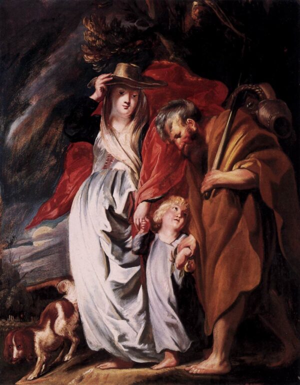 Return of the Holy Family from Egypt by Jacob Jordaens, hand-painted oil painting reproduction