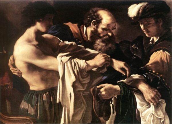 Return of the Prodigal Son by Guercino, hand-painted oil painting reproduction