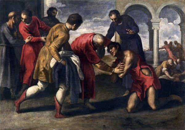 Return of the Prodigal Son by Palma il Giovane, hand-painted oil painting reproduction