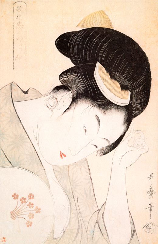 Revealed Love by Kitagawa Utamaro, hand-painted oil reproduction