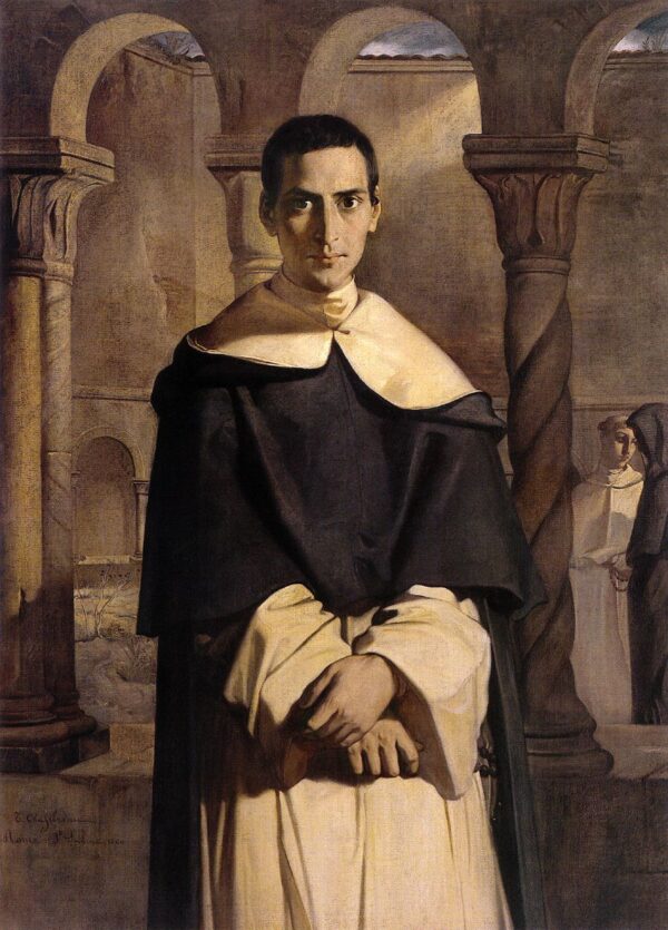 Reverend Father Dominique Lacordaire by Théodore Chassériau, hand-painted oil reproduction
