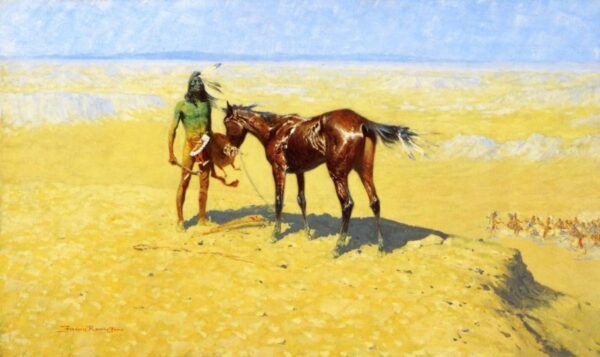 Ridden Down by Frederic Remington, hand-painted oil painting reproduction