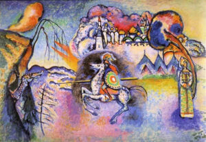 Rider. St. George by Wassily Kandinsky, hand-painted oil painting reproduction