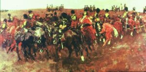 Riders on the heath near Schaarsbergen by George Hendrik Breitner, hand-painted oil painting reproduction