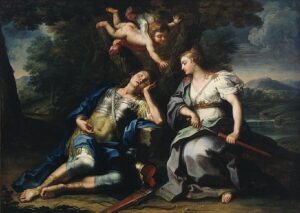 Rinaldo and Armida by Sebastiano Conca, hand-painted oil painting reproduction