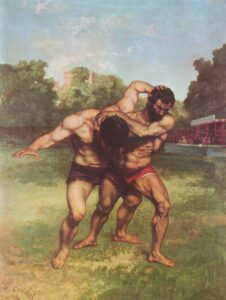 Ring Fighter by Gustave Courbet, hand-painted oil painting reproduction