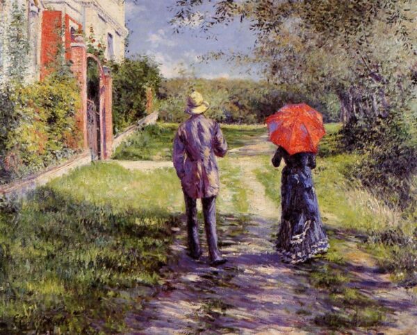 Rising Road by Gustave Caillebotte, hand-painted oil painting reproduction