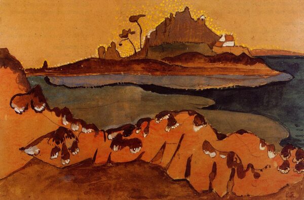The Ile de la Douane, the Mouthe of the Trieux River by Paul Sérusier, hand-painted oil painting reproduction