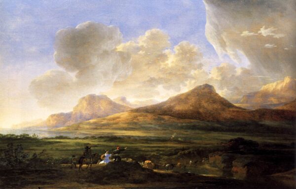 River Bank with Herdsmen by Jan Asselyn, hand-painted oil painting reproduction