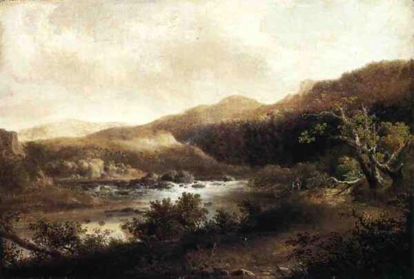 River Landscape by Thomas Doughty, hand-painted oil painting reproduction