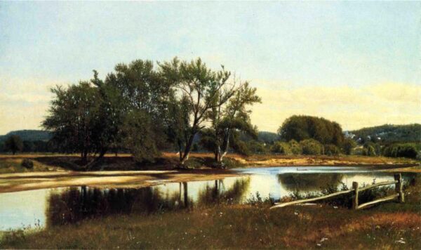 River Reflections by James McDougal Hart, hand-painted oil painting reproduction