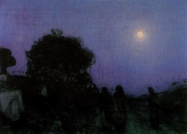 Christ and His Disciples on the Bethany Road by Henry Ossawa Tanner, hand-painted oil painting reproduction