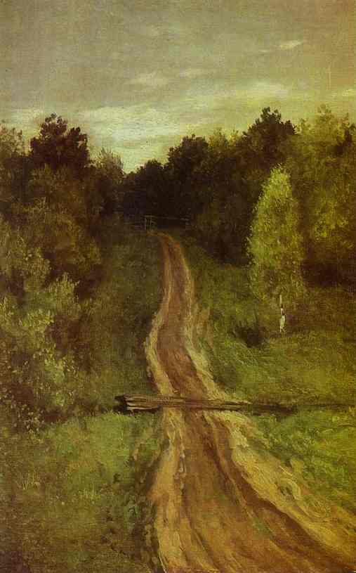 Road by Isaac Levitan, hand-painted oil reproduction