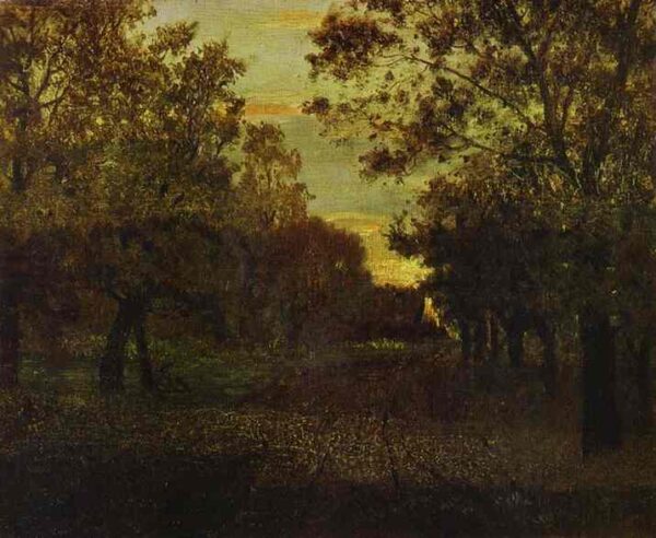 Road In A Wood by Isaac Levitan, hand-painted oil painting reproduction