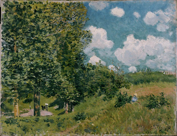 Road from Versailles to Saint-Germain by Alfred Sisley, hand-painted oil painting reproduction