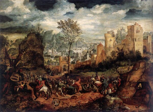 Road to Calvary by Henri Met de Bles, hand-painted oil reproduction