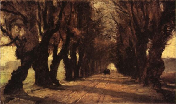 Road to Schleissheim by Theodore Clement Steele, hand-painted oil painting reproduction
