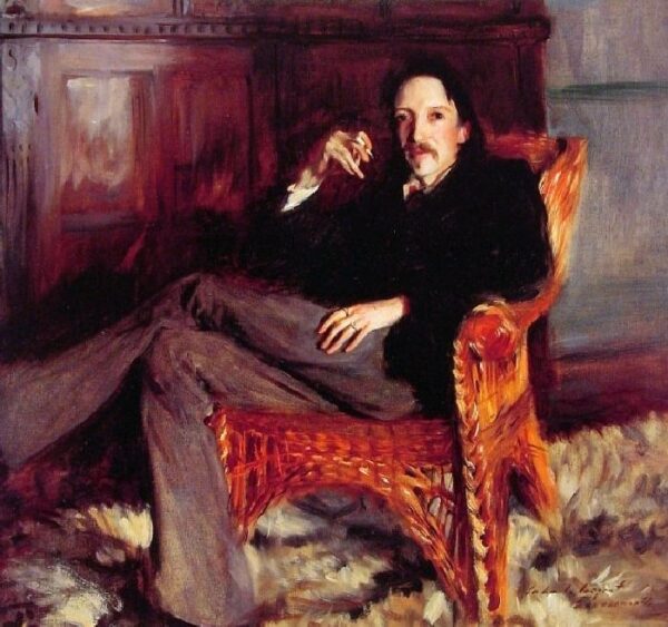 Robert Louis Stevenson by John Singer Sargent, hand-painted oil painting reproduction