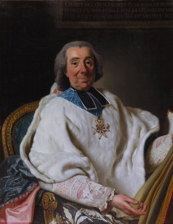 Cardinal Charles-Antoine de la Roche-Aymon by Alexander Roslin, hand-painted oil reproduction