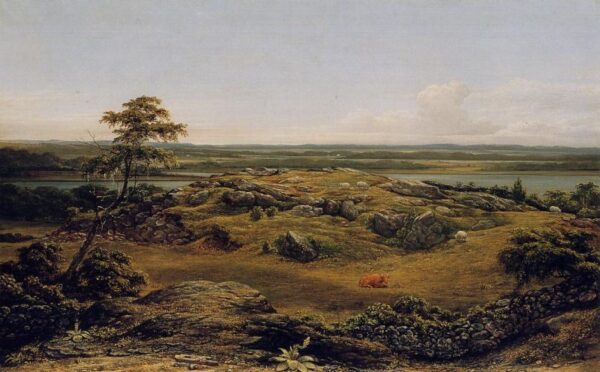 Rocks in New England by Martin Johnson Heade, hand-painted oil painting reproduction