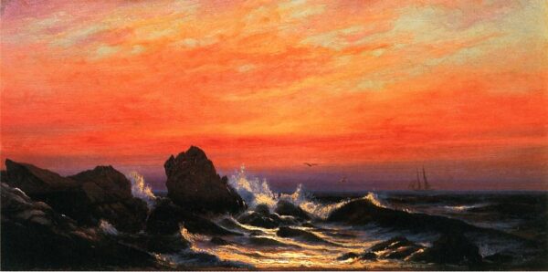 Rocky Coast by Francis Silva, hand-painted oil painting reproduction