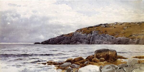 Rocky Coastline by Alfred Thompson Bricher, hand-painted oil painting reproduction