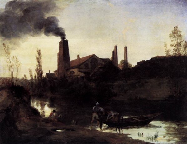 Rolling Mill by Karl Blechen, hand-painted oil painting reproduction