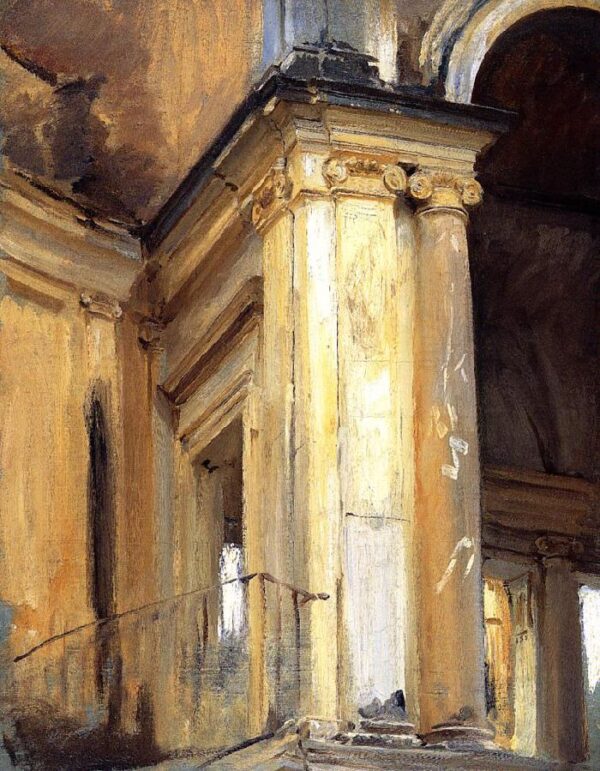 Roman Architecture by John Singer Sargent, hand-painted oil painting reproduction