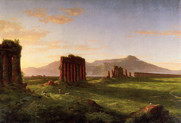 Roman Campagna by Thomas Cole, hand-painted oil painting reproduction