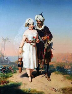 Romance Scene by Charles Christian Nahl, hand-painted oil painting reproduction
