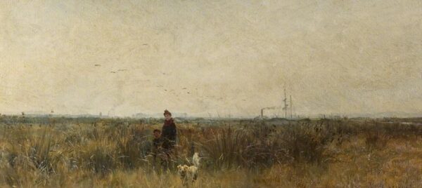 Romney Marsh by William Lionel Wyllie, hand-painted oil painting reproduction