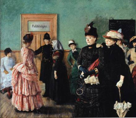 Albertine at the Police Doctor’s Waiting Room by Christian Krohg, hand-painted oil reproduction