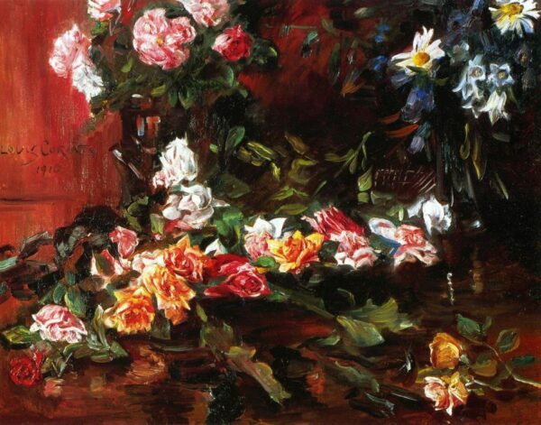 Roses by Lovis Corinth, hand-painted oil painting reproduction
