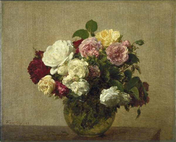 Roses by Henri Fantin-Latour, hand-painted oil painting reproduction