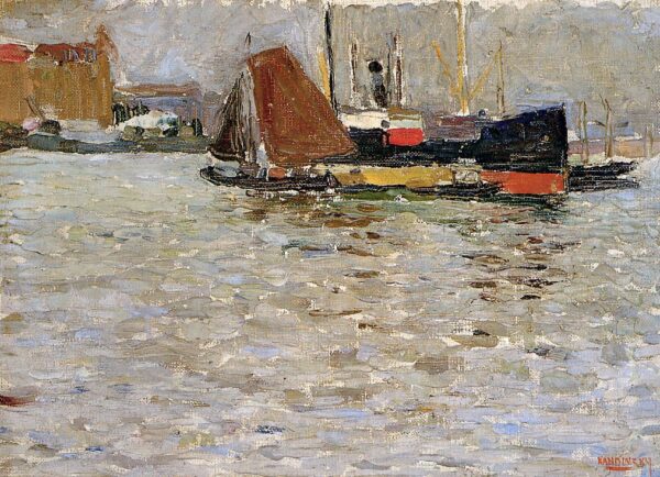 Rotterdam sun by Wassily Kandinsky, hand-painted oil painting reproduction