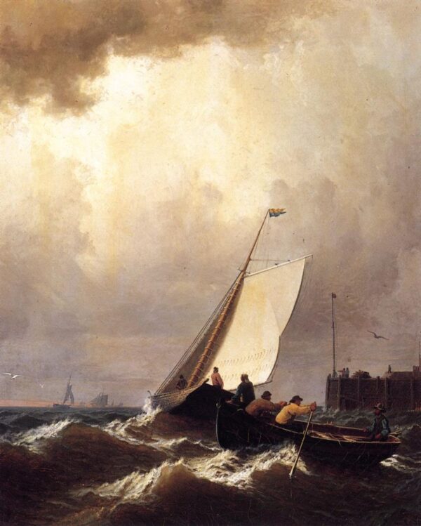 Rough Seas by William Bradford, hand-painted oil painting reproduction