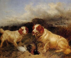Rover and Ruby by Richard Ansdell, hand-painted oil painting reproduction