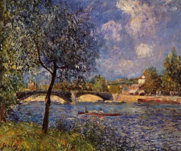 Rowers by Alfred Sisley, hand-painted oil painting reproduction