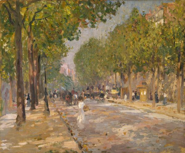Rue Royale by Emanuel Phillips Fox, hand-painted oil reproduction