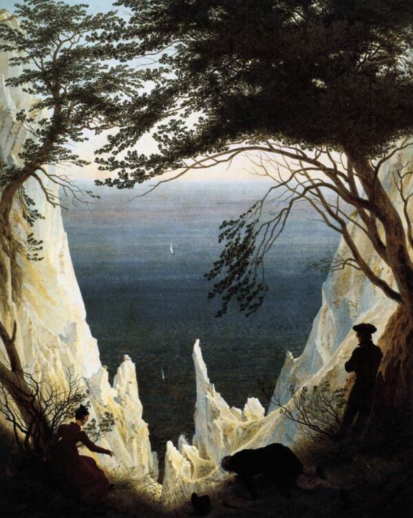 Chalk Cliffs on Rügen by Caspar David Friedrich, hand-painted oil painting reproduction