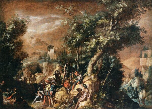 Ruins and Figures by Paul Bril, hand-painted oil painting reproduction