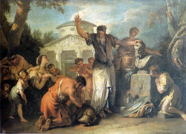 Sacrifice to Silenus by Sebastiano Ricci, hand-painted oil painting reproduction