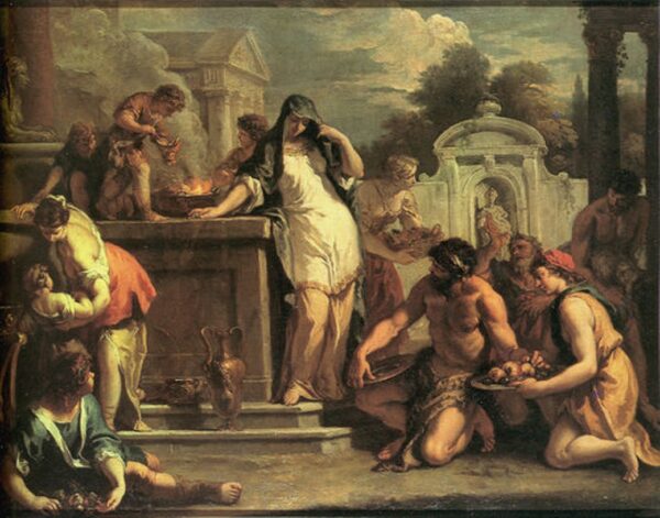 Sacrifice to Vesta by Sebastiano Ricci, hand-painted oil painting reproduction