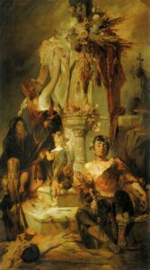 Sacrificial Scene by Hans Makart, hand-painted oil painting reproduction